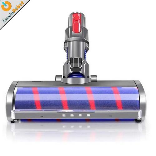 Cepillo con suave cabezal giratorio con luz LED para Dyson V6 V7 V8 V10 V11
