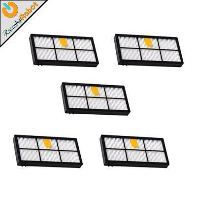 Pack 5 filtros Hepa. Roomba 800 900