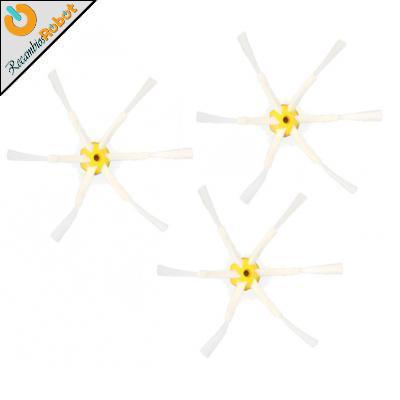 Pack 3 cepillos laterales de 6 aspas para Roomba 500 600 700 800 900