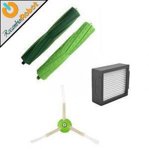 Pack rodillos, cepillo y filtro. Roomba E5 E6 E7 I7 I6 I3 J7