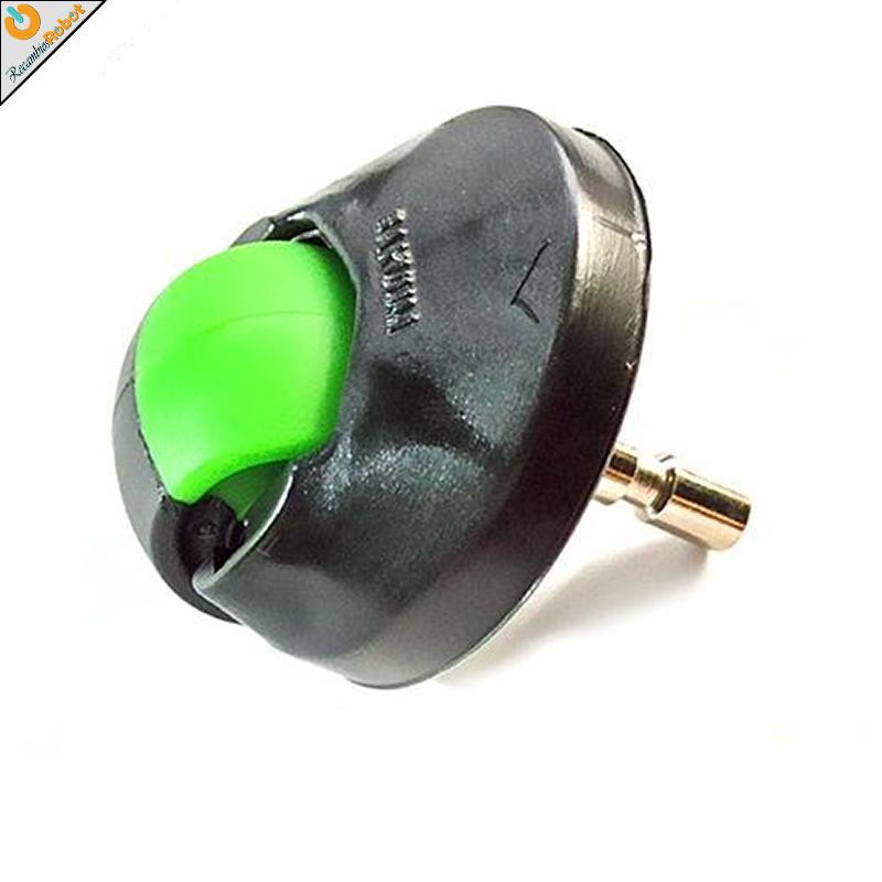 Rueda delantera pivotante para Roomba. Color verde