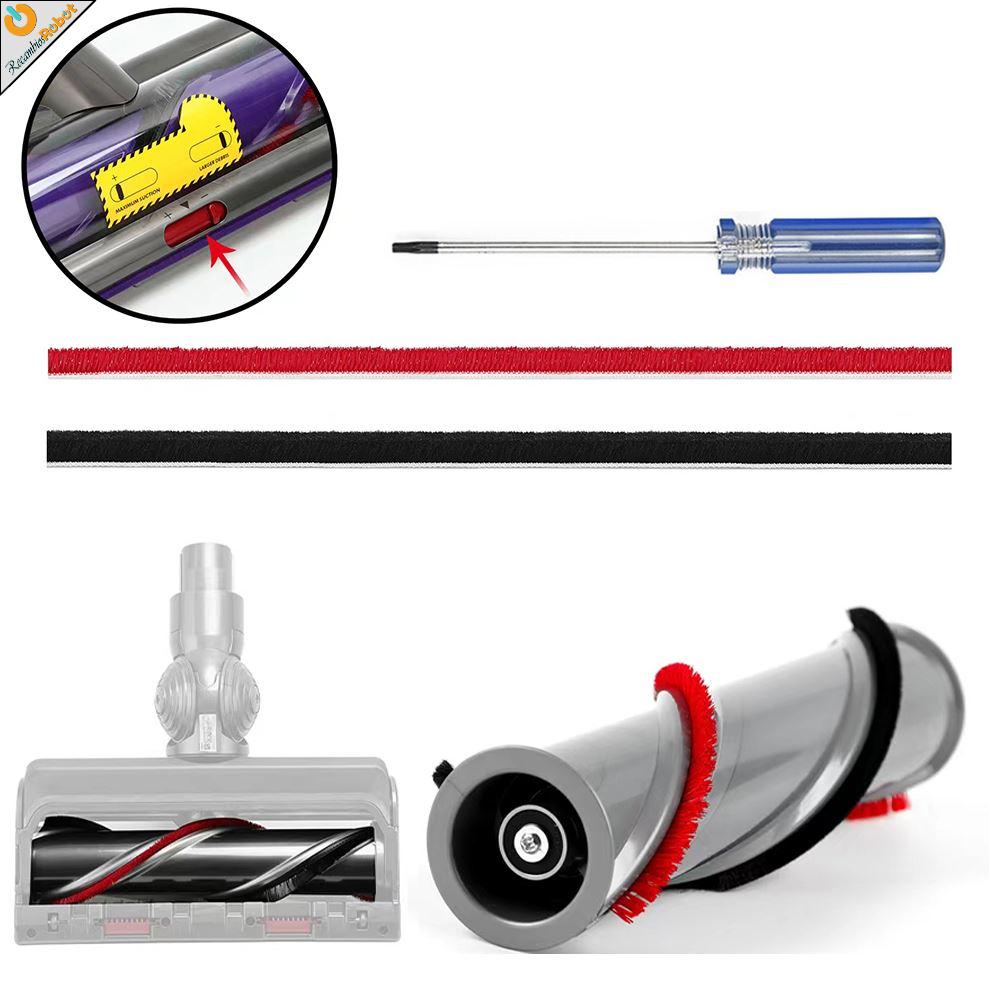 Tiras de felpa para cepillo circular. Dyson V6 V7 V8 V15