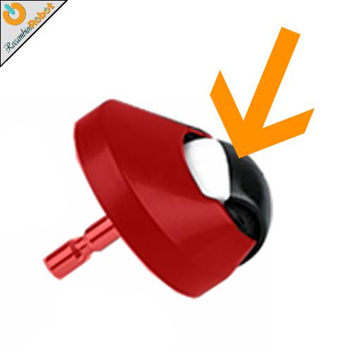 Rueda delantera pivotante (sin soporte) para Roomba.