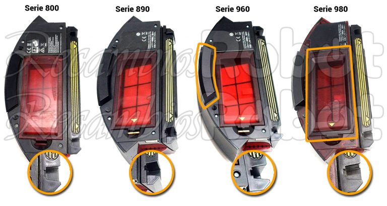 Diferencias entre los depósitos de polvo iRobot para Roomba 800 900