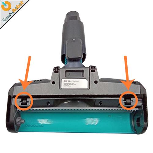 Ruedas traseras superiores. Base de aspiración. Cecotec Rockstar 200 300 500 700 1200 - Imagen 2