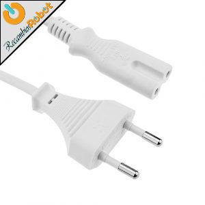 Cable IEC-60320 C7 bipolar 1.8m para cargador Roomba, Conga, Xioami