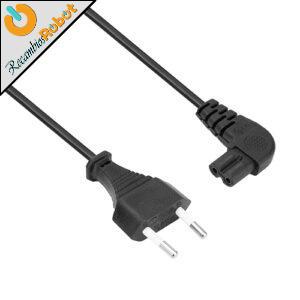 Cable bipolar acodado 1m para cargador Roomba 500 600 700 800 900 E I J