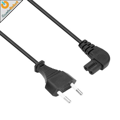 Cable bipolar acodado 1m para cargador Roomba 500 600 700 800 900 E I J