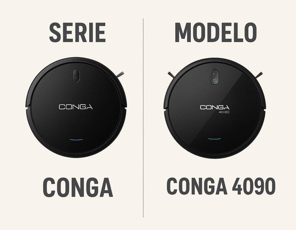 Diferencias entre la serie y el modelo de un robot Cecotec Conga