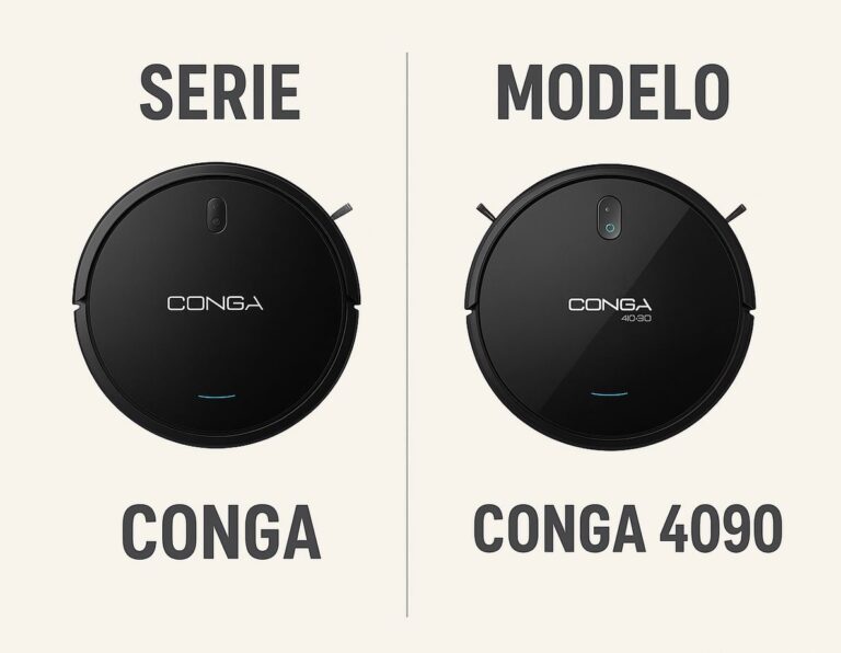 Diferencias entre la serie y el modelo de un robot Cecotec Conga