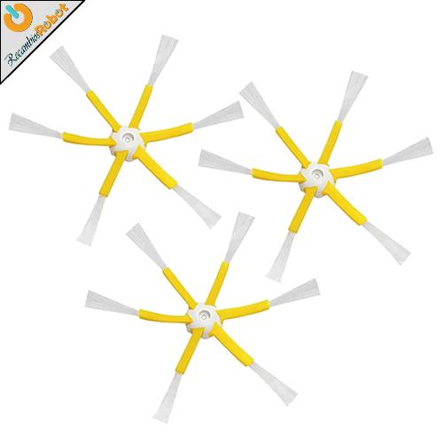 Diseño Vaticano. Pack 3 cepillos lateral 6 aspas Roomba 500 600 700 800 900