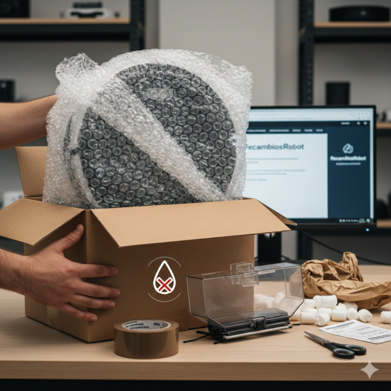 Cómo preparar y proteger tu Roomba para un envío seguro a RecambiosRobot
