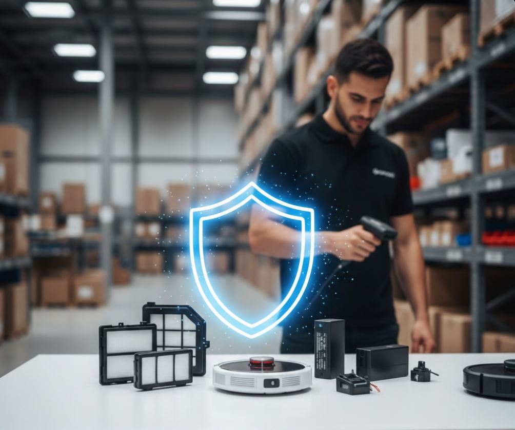 Envios asegurados RECAMBIOSROBOT repuestos Roomba Conga Dyson.