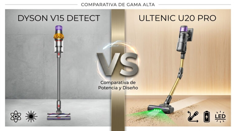 ¿Vale la pena la Dyson V15 o hay una opción mejor? Analizamos la Ultenic U20 Pro