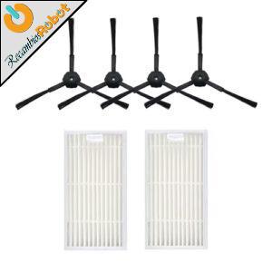 Pack cepillos laterales y filtros. Zaco V3s V5s V50 V55